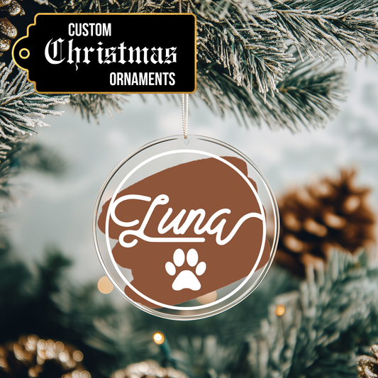 Custom Pet Christmas Ornament