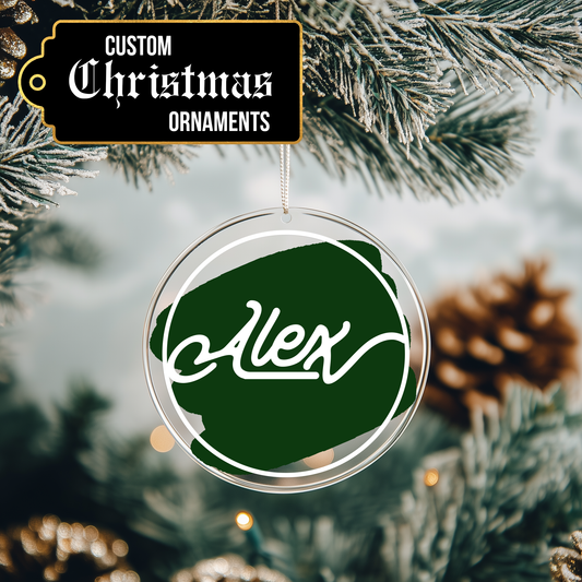 Custom Christmas Ornament - Single